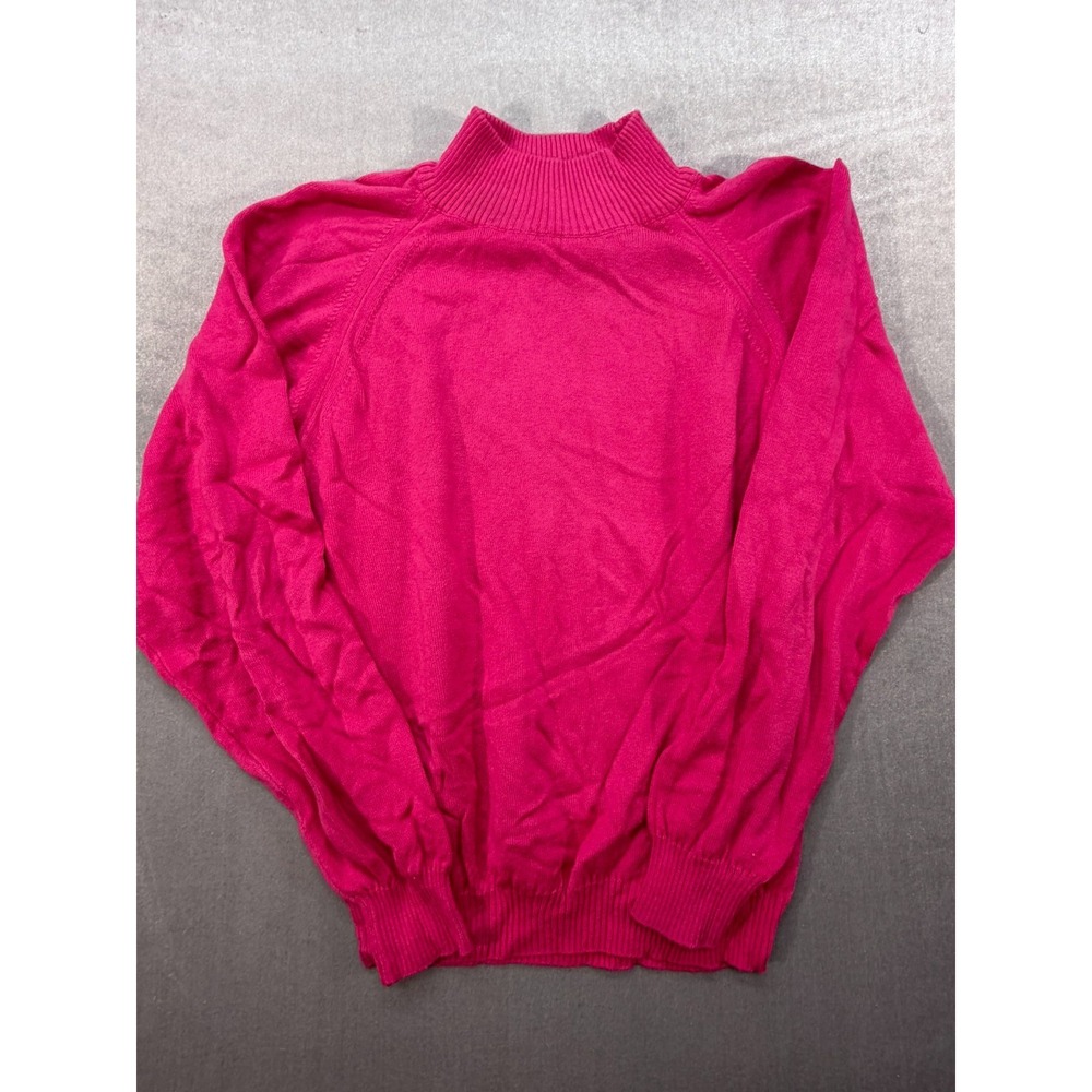 Vintage The Narragansett 100 Combed Cotton Women Sweater Made in USA Pink SMall